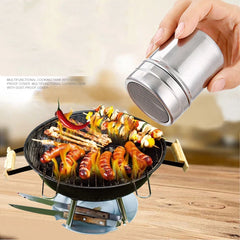 Stainless Steel Sprinkle Cinnamon Sugar Bottle Cafe