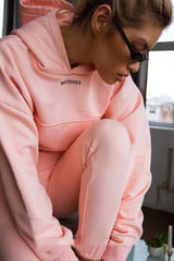 New Tracksuit Women Elegant Solid Suits Fleece Warm Hoodies