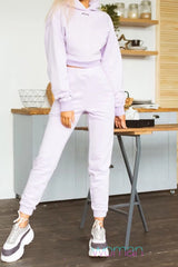 New Tracksuit Women Elegant Solid Suits Fleece Warm Hoodies