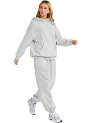 Women's 2-Piece Lounge Hoodie Sweatsuit Travel Set