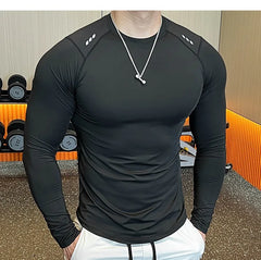 Men Compression Running T-shirt Fitness Tight Shirts