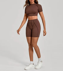 Women's Yoga Sets Sports Fitness Tight Splicing Training Sets