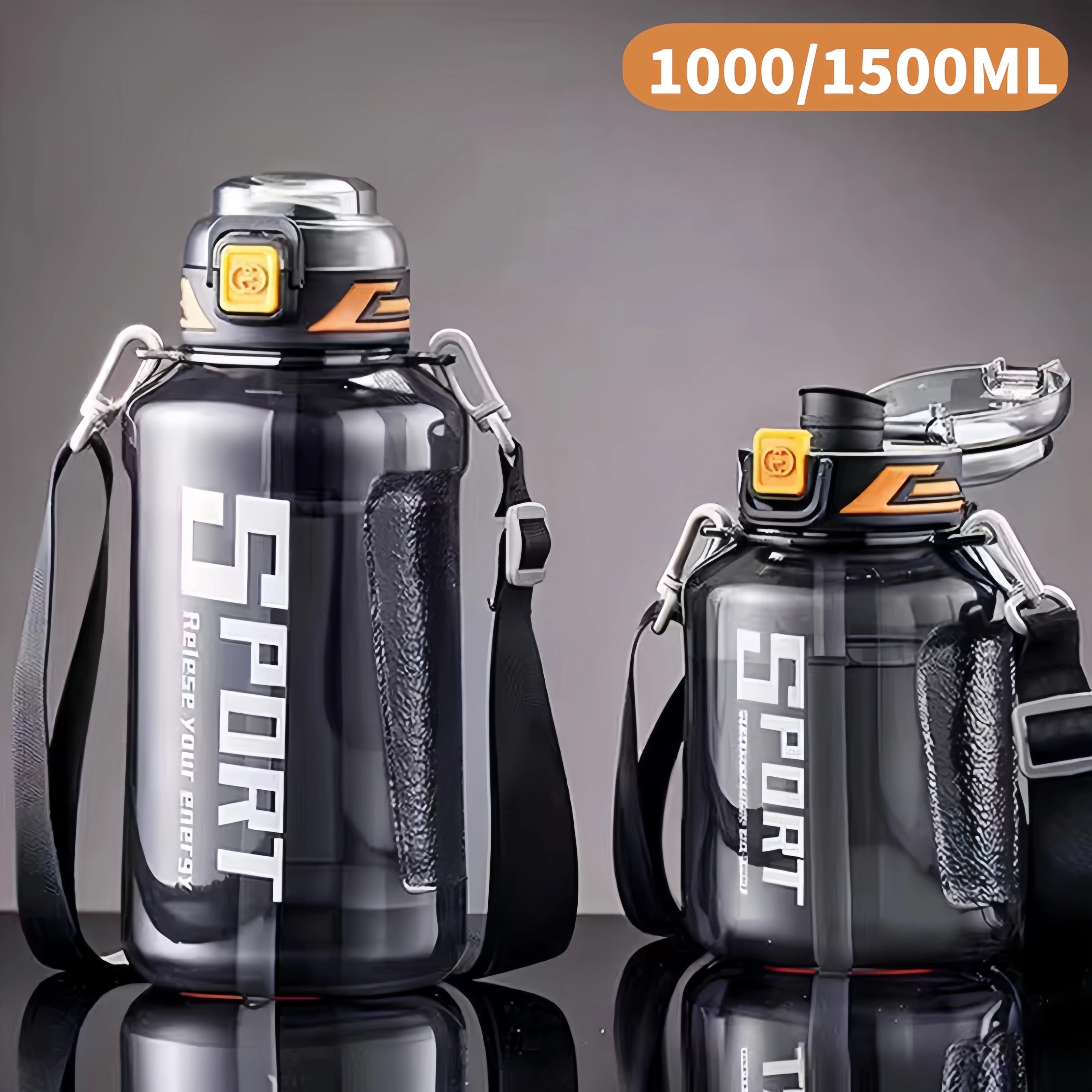 Large Capacity Sports Water Bottle Portable Travel Gym