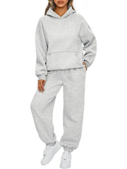 Women's 2-Piece Lounge Hoodie Sweatsuit Travel Set