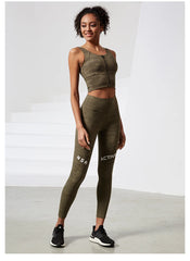 Camouflage High Waist Seamless Tights Pocket Leggings