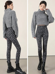 Autumn Winter Thin Velvet Fashion  Leggings Yoga Pants