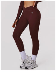 Naked Yoga Sets Women Hollow Leggings Gym Fitness Suits