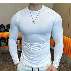 Men Compression Running T-shirt Fitness Tight Shirts