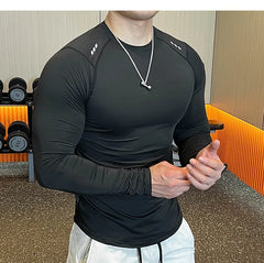 Men Compression Running T-shirt Fitness Tight Shirts