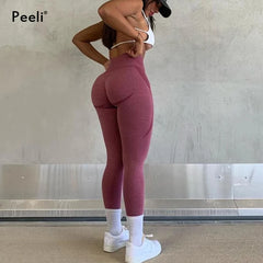 Contour Seamless Leggings Women High Waist Yoga Pants