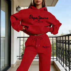 Simple Women's Sleeved Sportswear Sports Hoodie