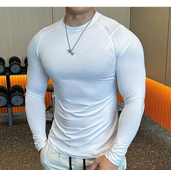 Men Compression Running T-shirt Fitness Tight Shirts