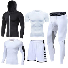 Men's Running Tracksuit Fitness Sportswear Set