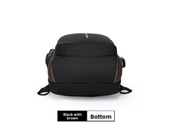 Men's Anti theft Lock Chest Bag with USB Charging Shoulder Strap