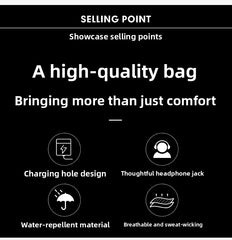 Men's Anti theft Lock Chest Bag with USB Charging Shoulder Strap