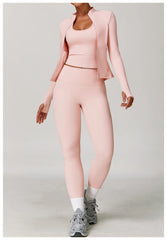 Yoga Suit Sports Set Gym Set Women Tracksuit Yoga Clothing