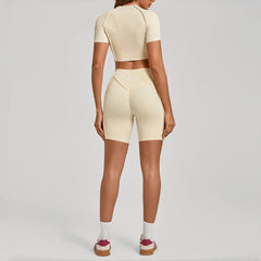 Women's Yoga Sets Sports Fitness Tight Splicing Training Sets