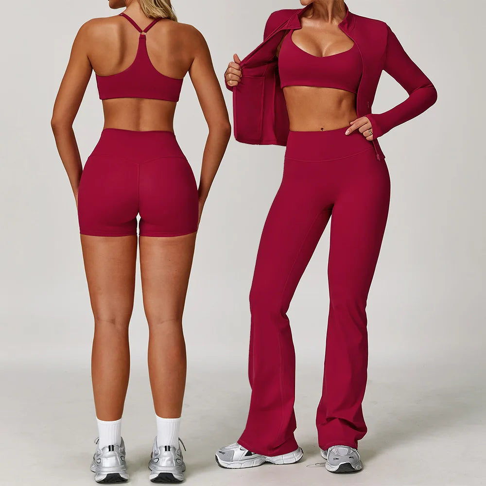 Yoga Suit Sports Set Gym Set Women Tracksuit Yoga Clothing