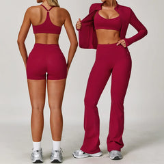 Yoga Suit Sports Set Gym Set Women Tracksuit Yoga Clothing