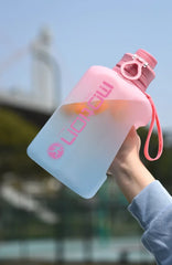 Sports Water Bottle With Straw Large  Water Bottle