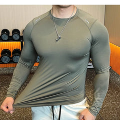 Men Compression Running T-shirt Fitness Tight Shirts