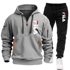 Two sets new fashionable men's sportswear sweatshirt
