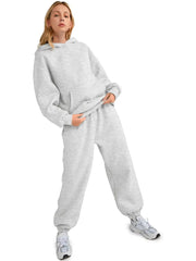 Women's 2-Piece Lounge Hoodie Sweatsuit Travel Set