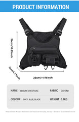 Camping Front Chest Vest  Backpack Running Bag Pack