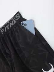 Men'S Athletic Quick Dry Casual Elastic Shorts Set