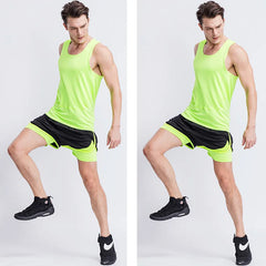 New sports fitness set sports shorts vest Gym Fitness Suits set