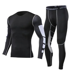 Men's Running Tracksuit Fitness Sportswear Set