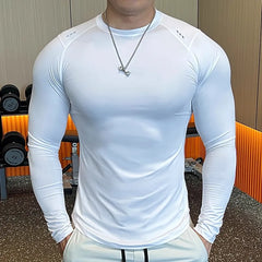 Men Compression Running T-shirt Fitness Tight Shirts
