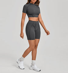 Women's Yoga Sets Sports Fitness Tight Splicing Training Sets