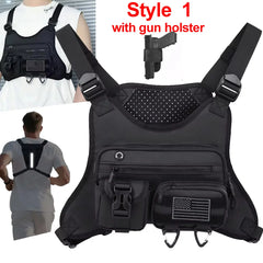 Camping Front Chest Vest  Backpack Running Bag Pack