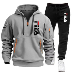Two sets new fashionable men's sportswear sweatshirt