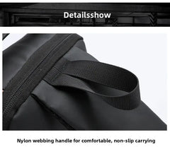 Men's Anti theft Lock Chest Bag with USB Charging Shoulder Strap