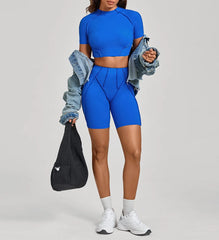 Women's Yoga Sets Sports Fitness Tight Splicing Training Sets