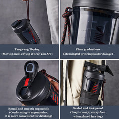 Sports Shaker Bottles with Shaker Ball  Gym Camping