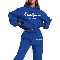 Simple Women's Sleeved Sportswear Sports Hoodie