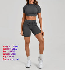 Women's Yoga Sets Sports Fitness Tight Splicing Training Sets