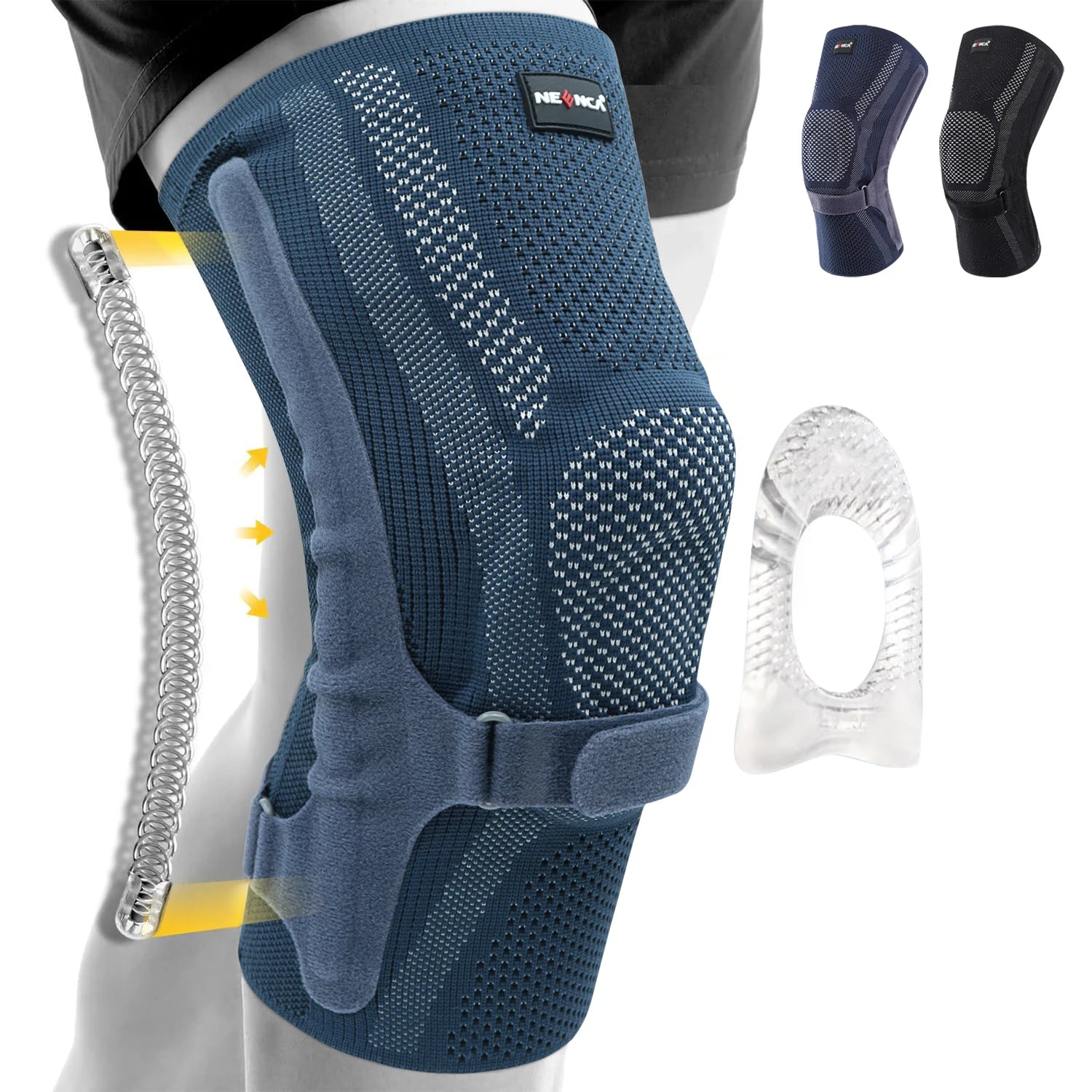 Knee Brace with Patella Pad Stabilizers Support Sports