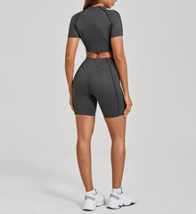 Women's Yoga Sets Sports Fitness Tight Splicing Training Sets