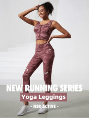 Camouflage High Waist Seamless Tights Pocket Leggings