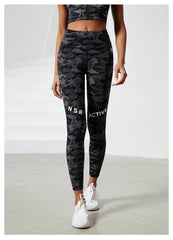 Camouflage High Waist Seamless Tights Pocket Leggings