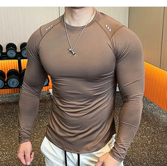 Men Compression Running T-shirt Fitness Tight Shirts