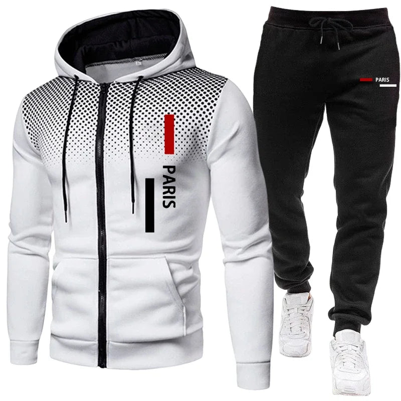 Men's Sportswear Hooded Sweatshirt and Sweatpants