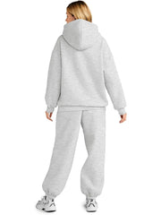 Women's 2-Piece Lounge Hoodie Sweatsuit Travel Set