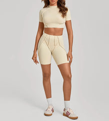 Women's Yoga Sets Sports Fitness Tight Splicing Training Sets