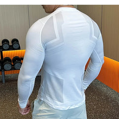 Men Compression Running T-shirt Fitness Tight Shirts