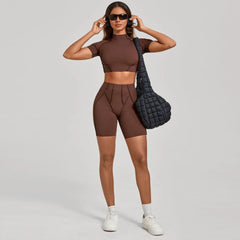 Women's Yoga Sets Sports Fitness Tight Splicing Training Sets